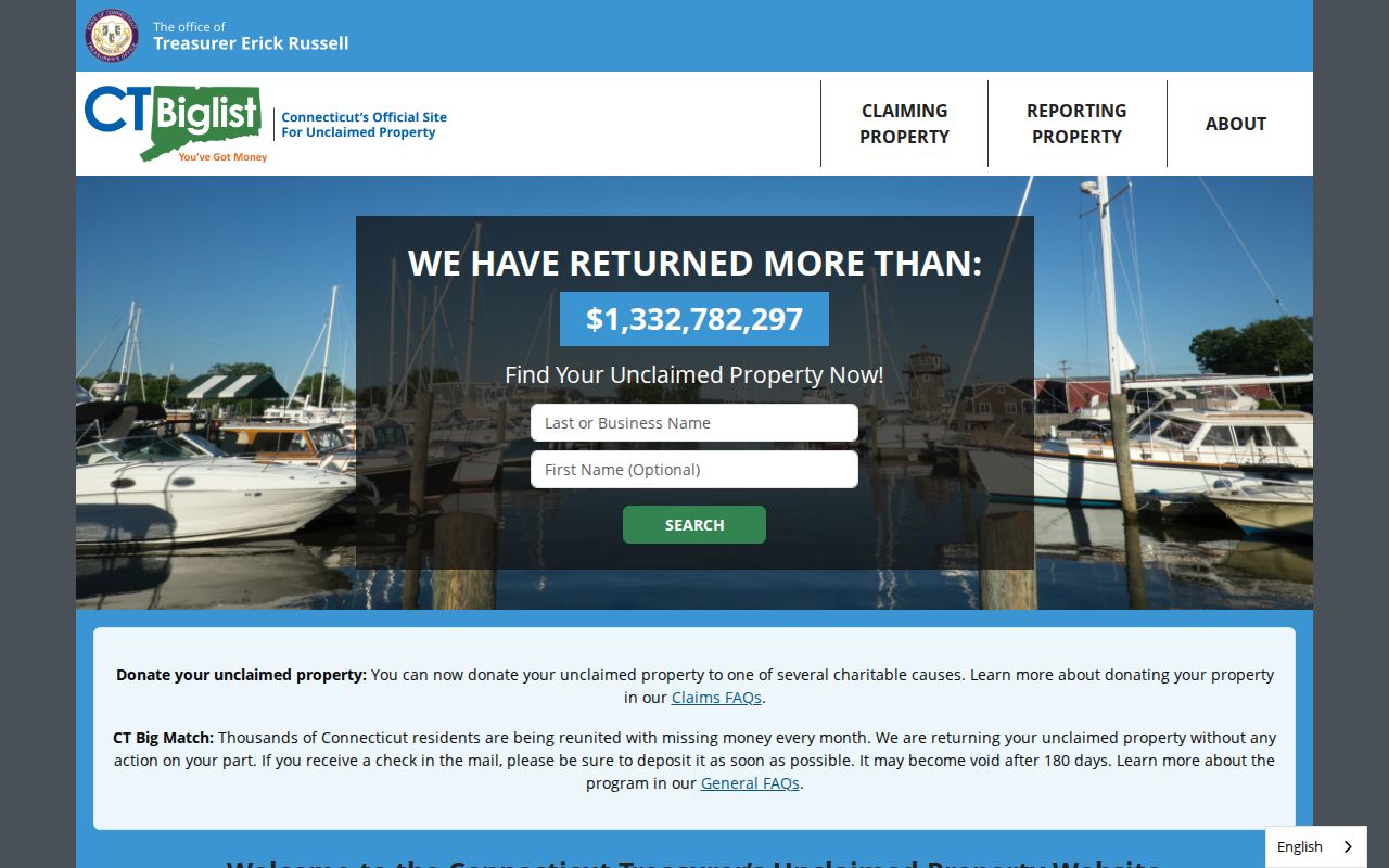 Stratford previous residents unclaimed property search