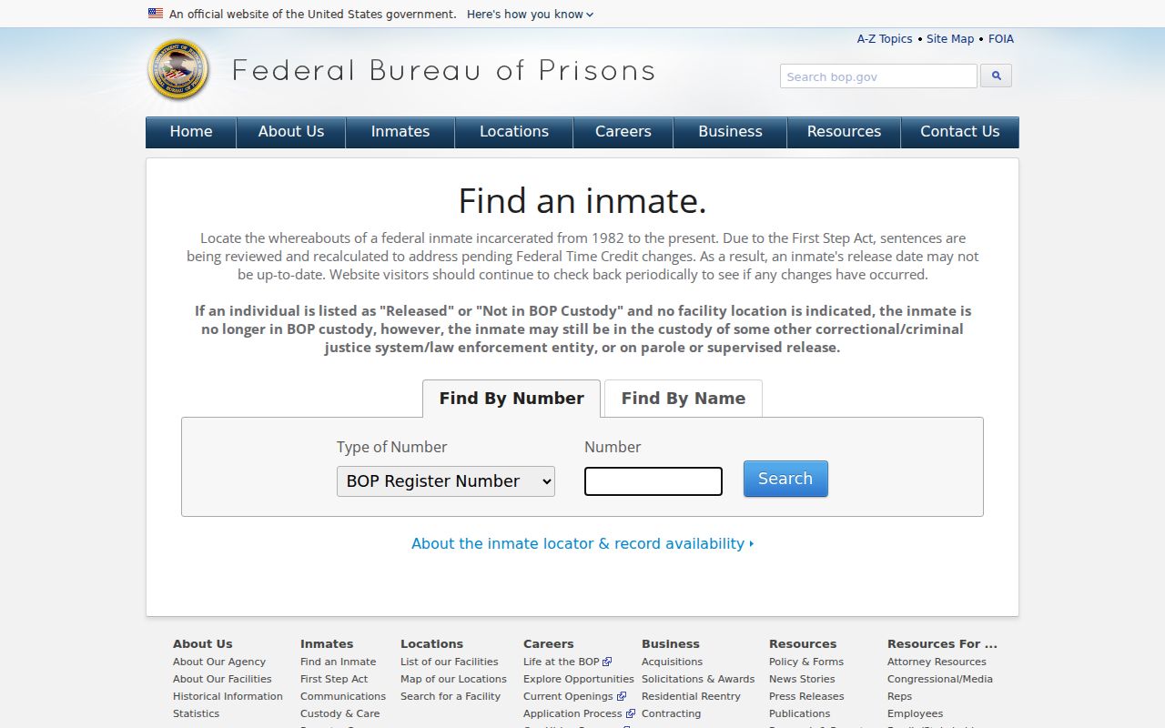 Stratford resident lookup federal custody search