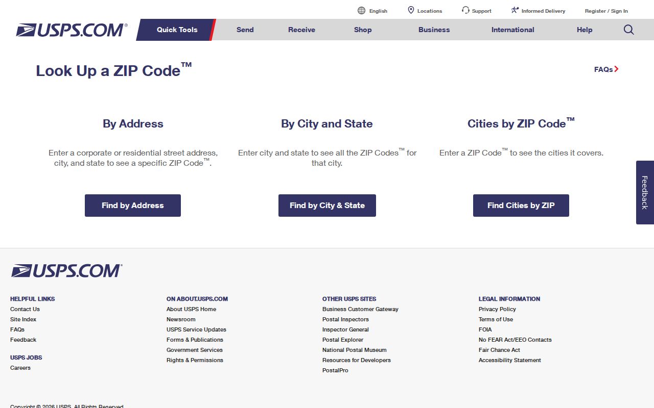 Stratford ZIP code directory USPS address lookup fields